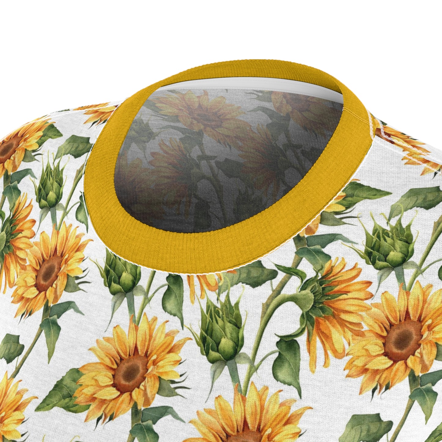 Dames Cut & Sew Tee Sunflower All over print