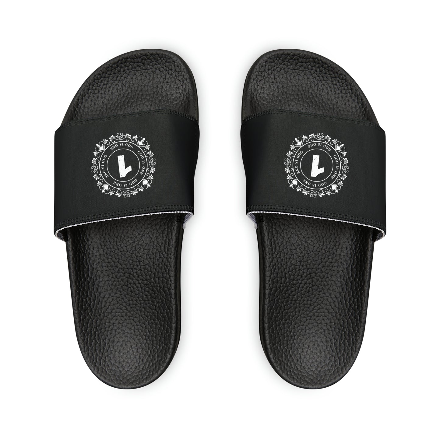 Heren & Dames PU Slide Sandals God Is One 09