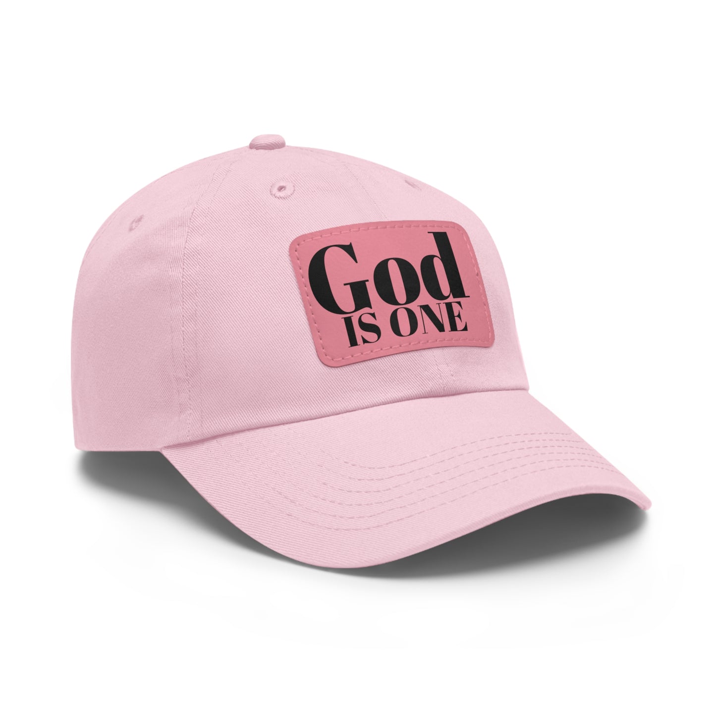 Dad Hat met lederen patch (Rectangle)  - Head wear (God is One) 10