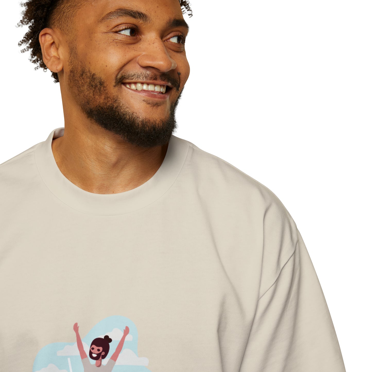 Heren Heavy Oversized Tee Trampoline The Child In Me 09