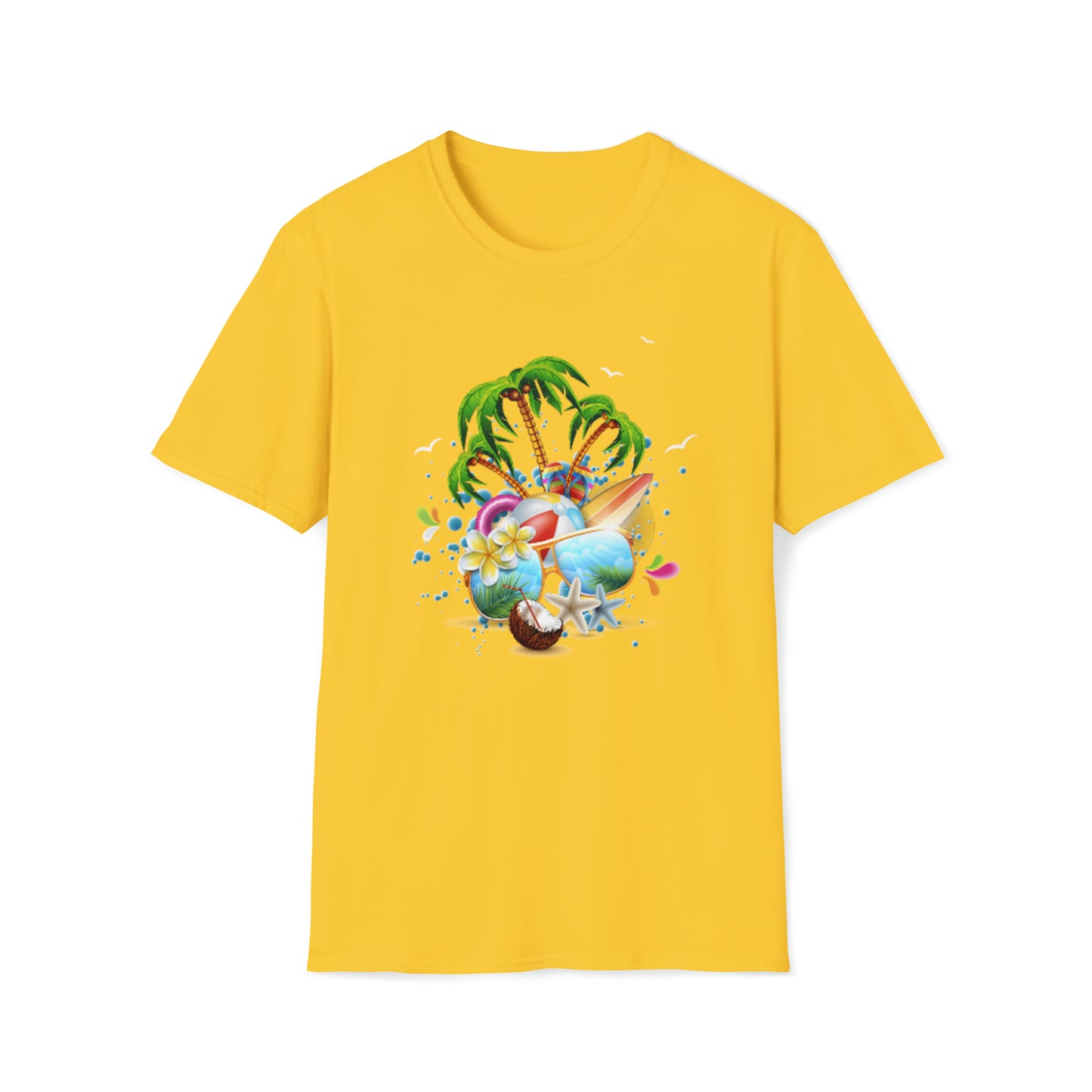 Heren & Dames Softstyle T-Shirt The Child In Me 03 Beach