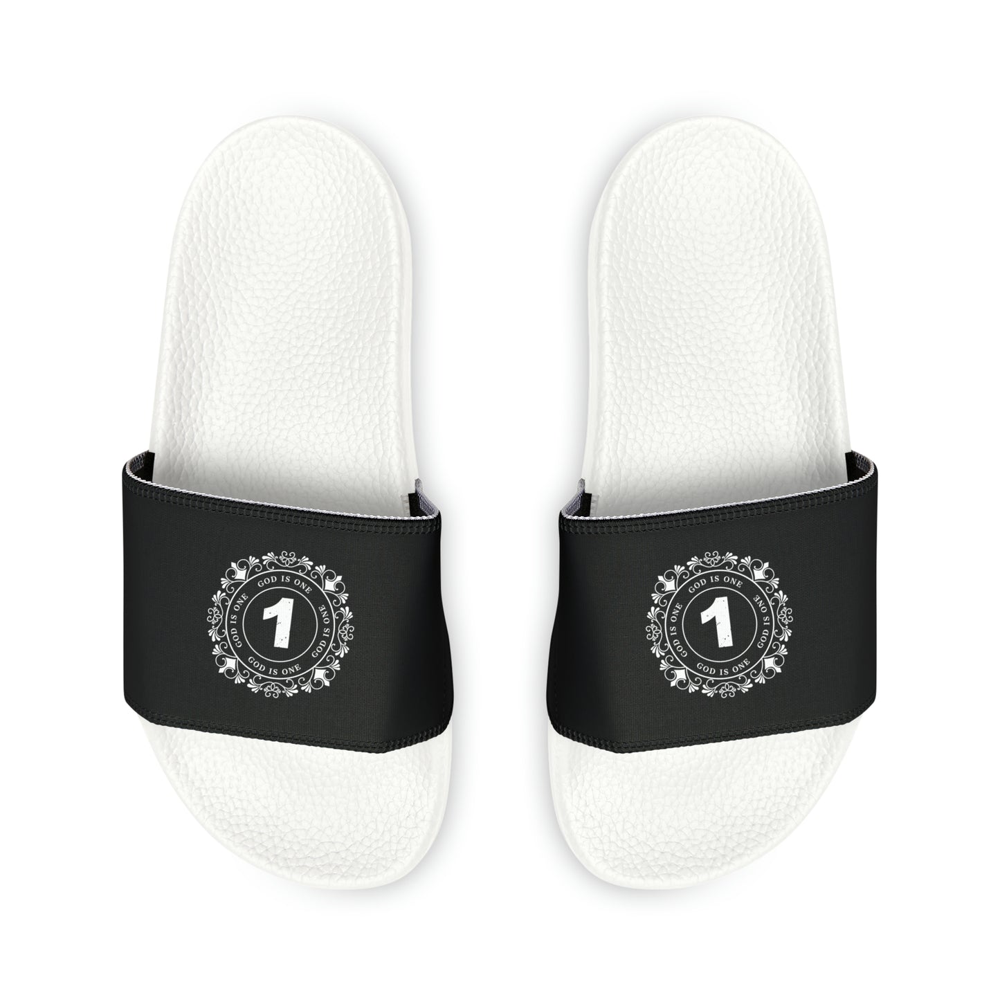 Heren & Dames PU Slide Sandals God Is One 06