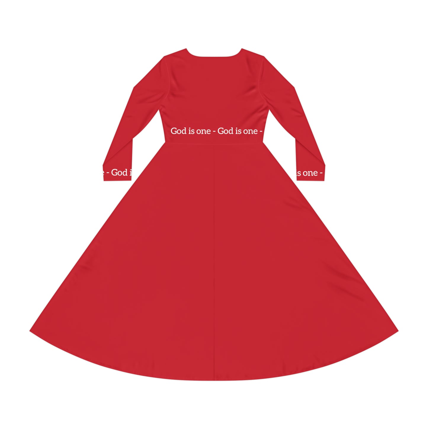 Dames Long Sleeve Dress (AOP) - Women's Dresses God Is One 09