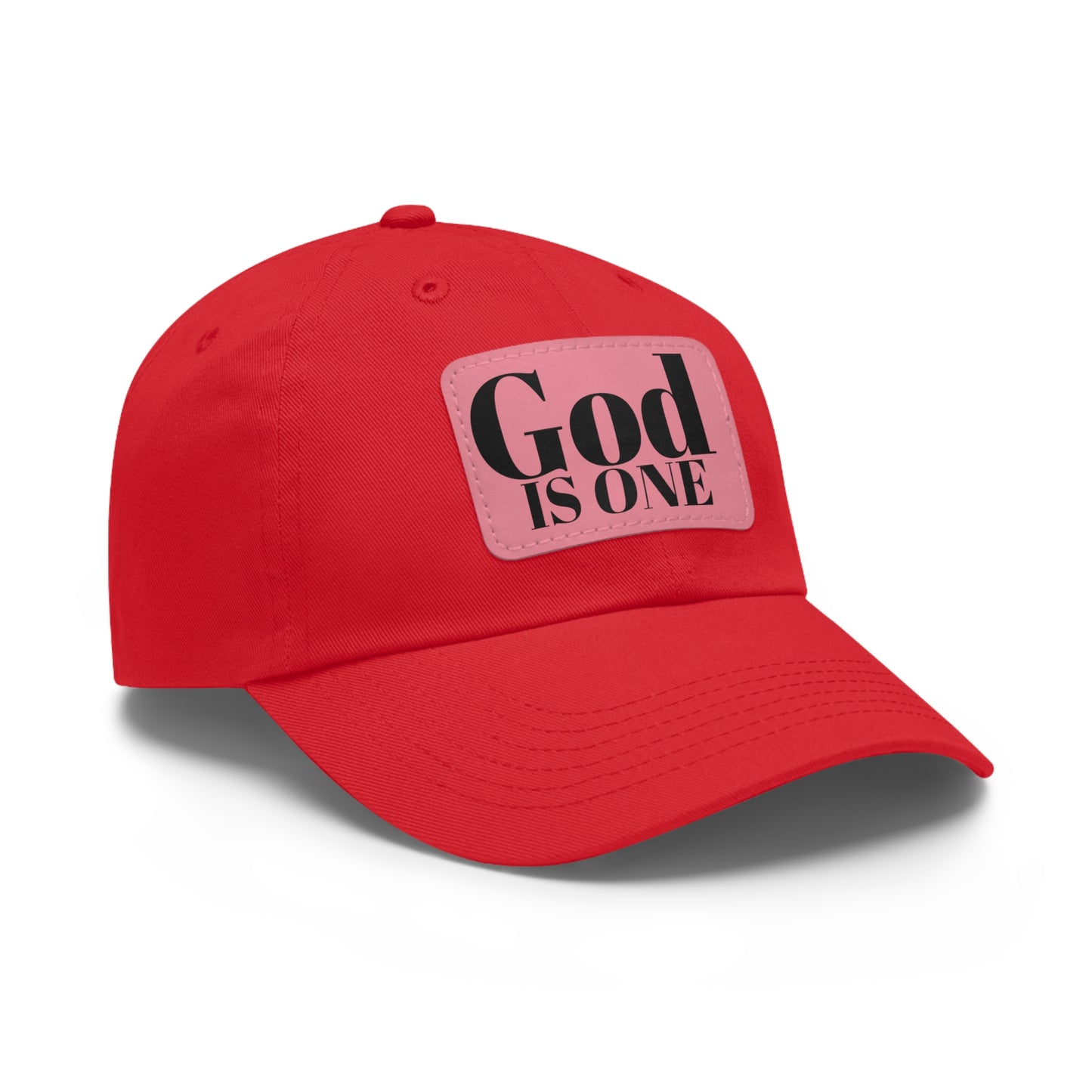Dad Hat met lederen patch (Rectangle)  - Head wear (God is One) 10