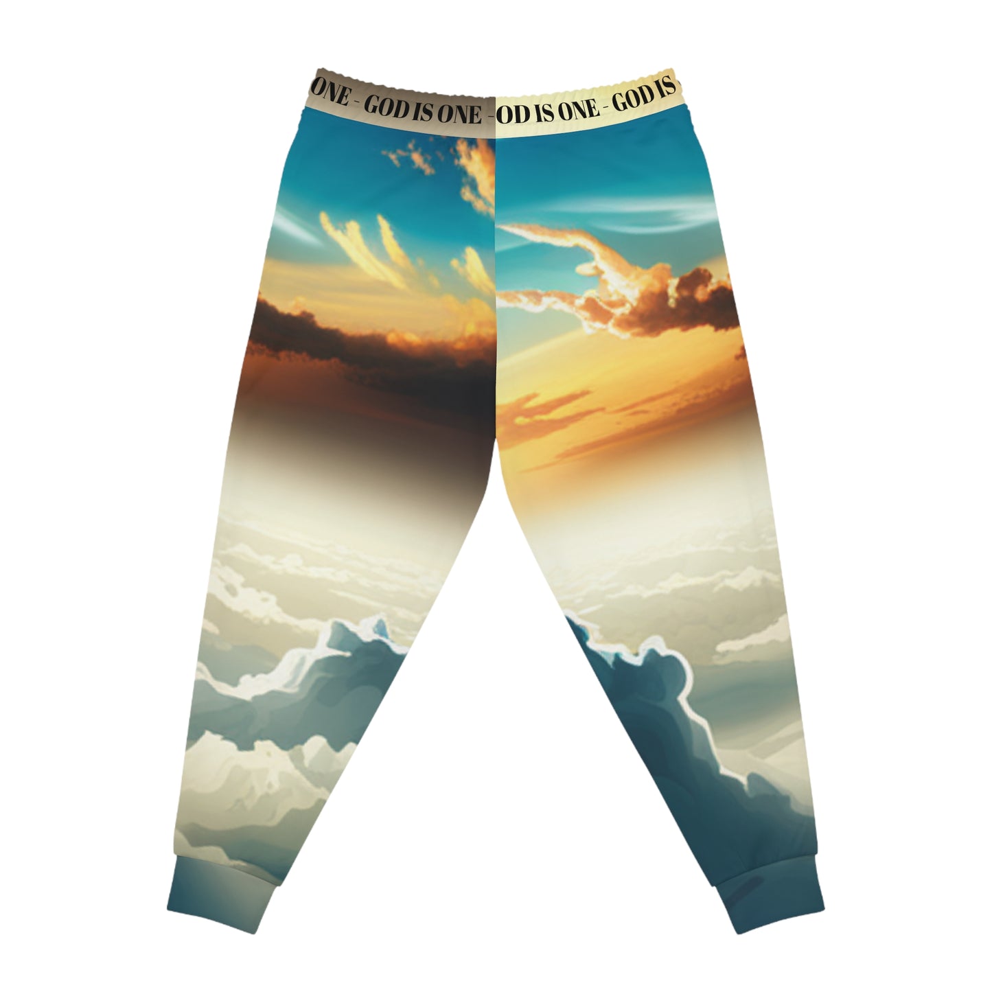 Athletic Joggers (AOP) Heren Bottoms God Is One 01