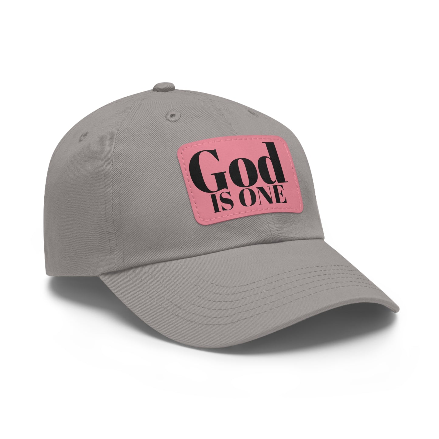 Dad Hat met lederen patch (Rectangle)  - Head wear (God is One) 10