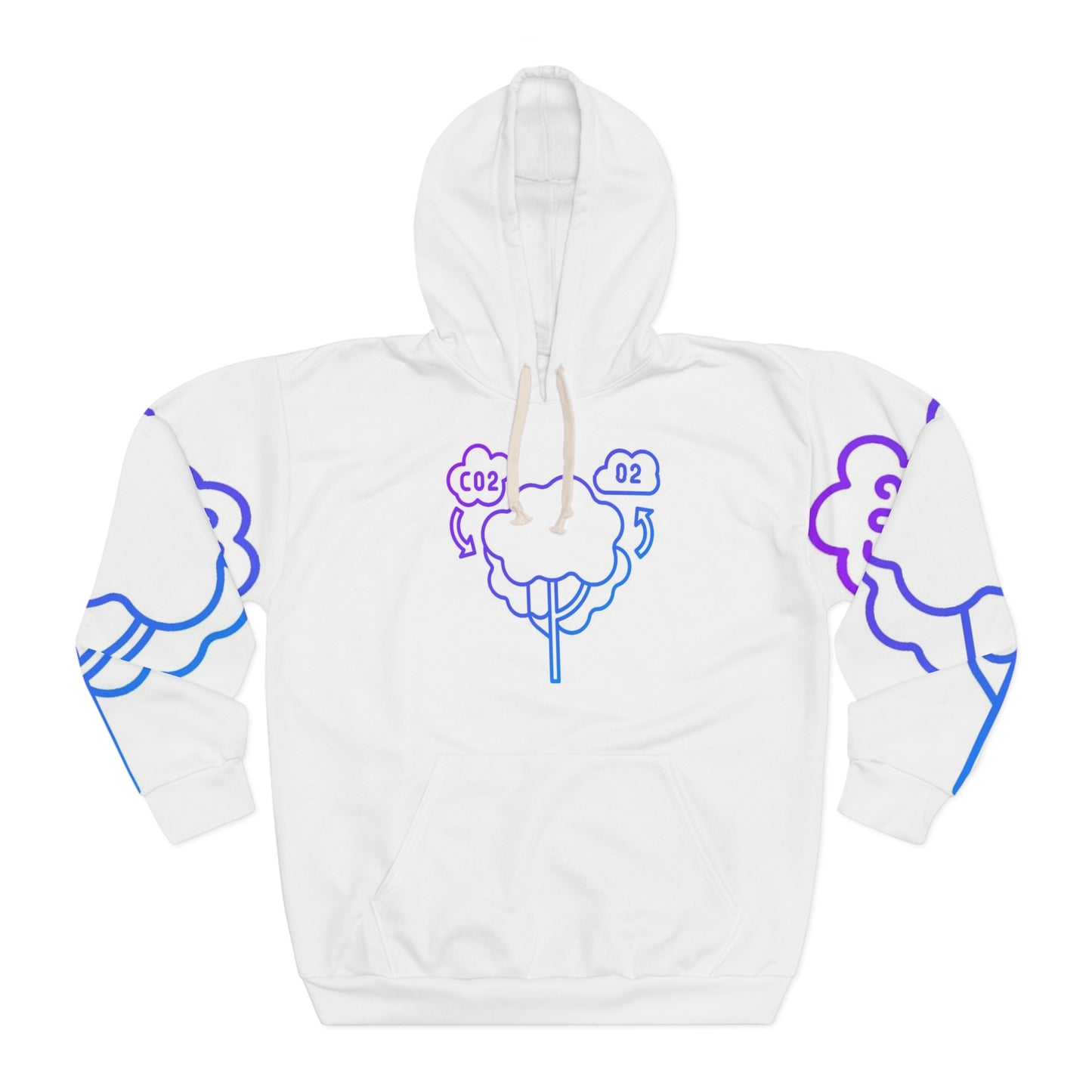 Heren & Dames Pullover Hoodie Helping the Earth 03