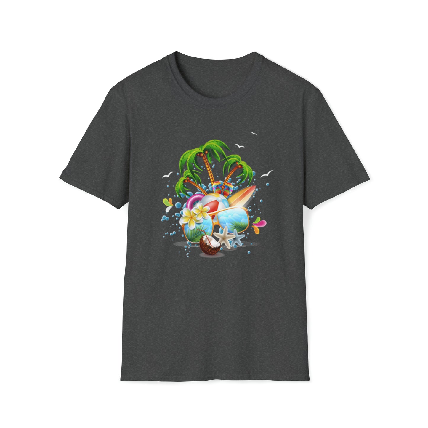 Heren & Dames Softstyle T-Shirt The Child In Me 03 Beach
