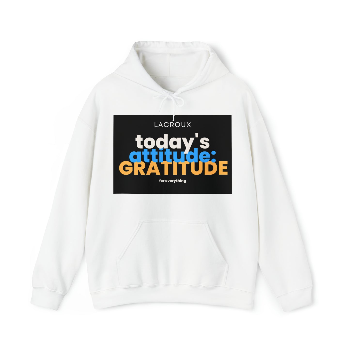 Heren & Dames Heavy Blend Wear Motivation 011 Hooded Sweatshirt 'GRATITUDE'.