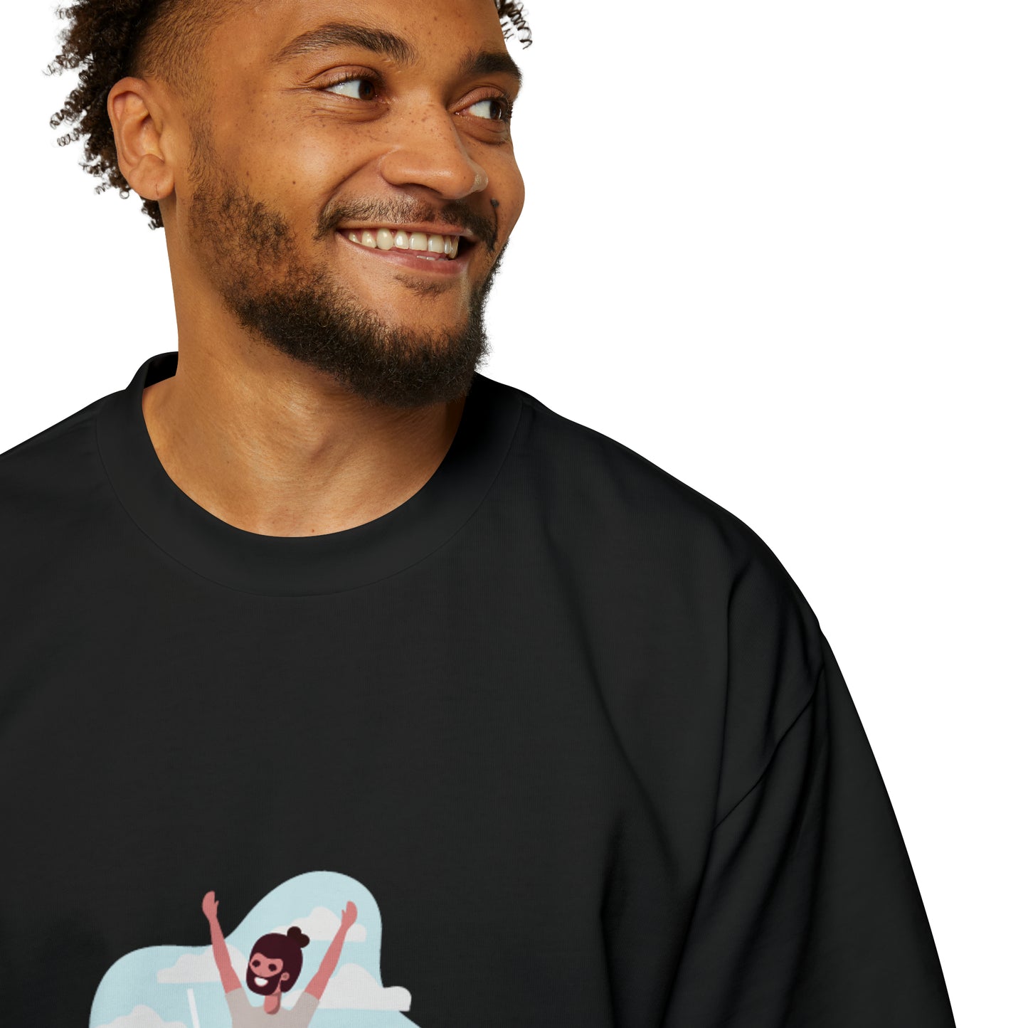 Heren Heavy Oversized Tee Trampoline The Child In Me 09