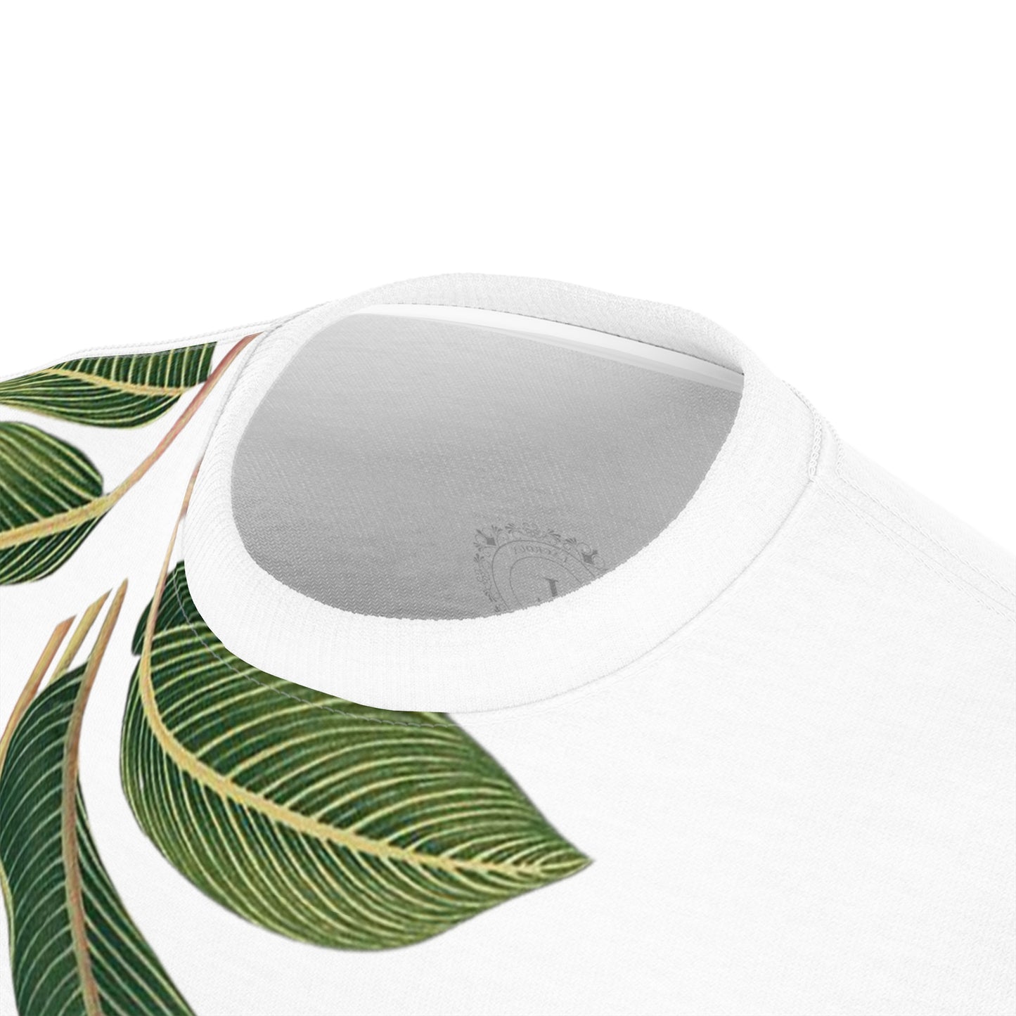 Heren & Dames Cut & Sew Tee Large Leaves Helping the Earth 08
