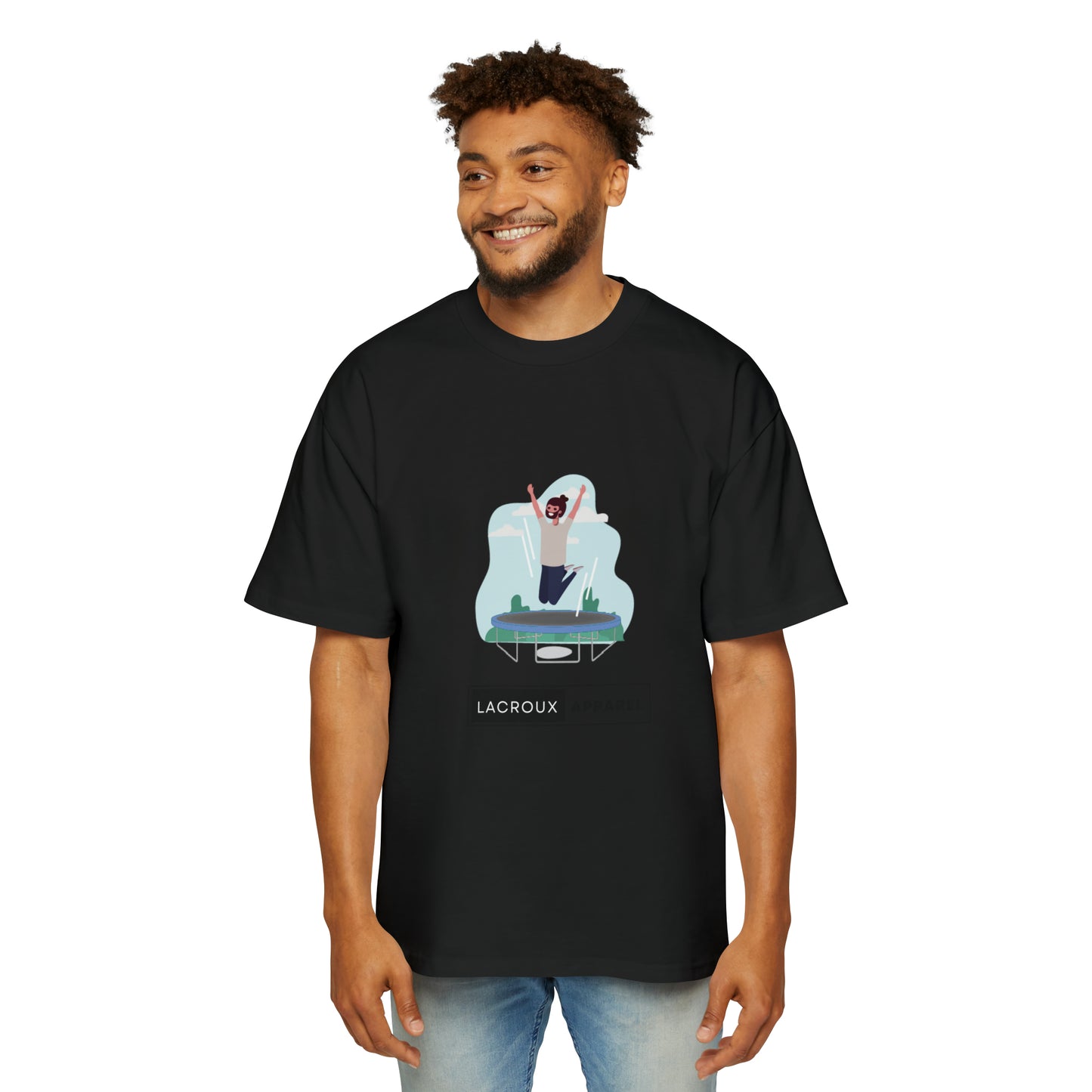 Heren Heavy Oversized Tee Trampoline The Child In Me 09