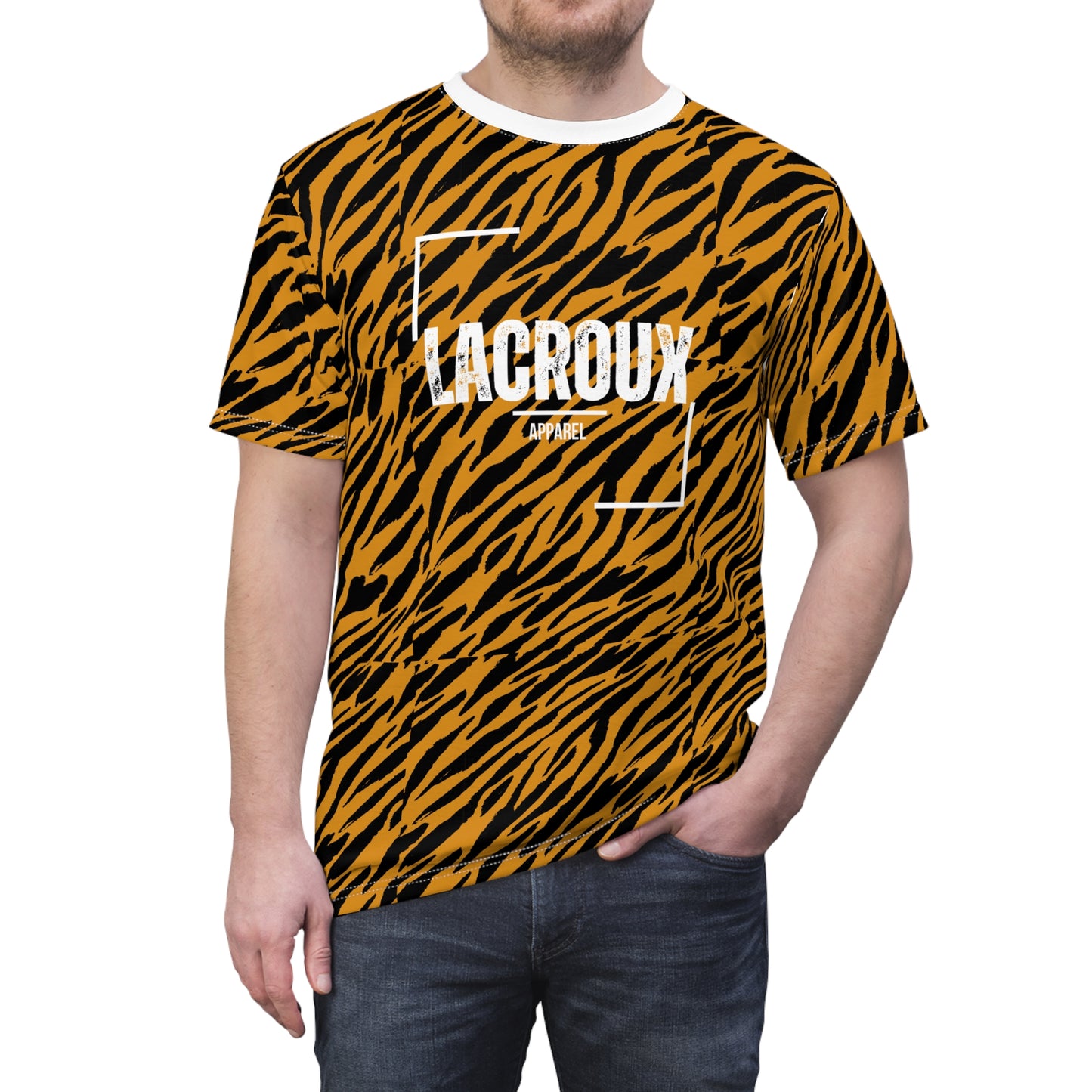 Heren & Dames Cut & Sew Tee Tiger All over Print