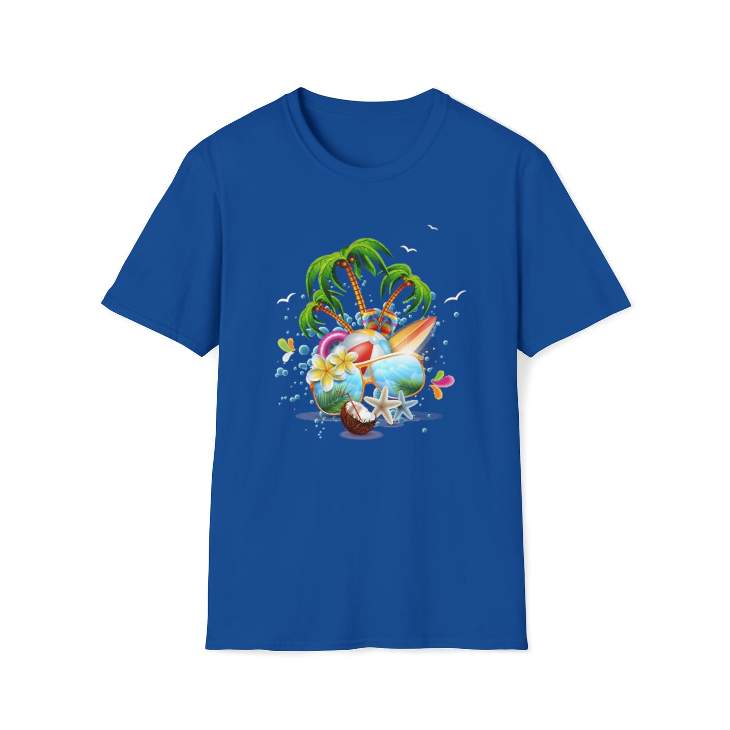 Heren & Dames Softstyle T-Shirt The Child In Me 03 Beach