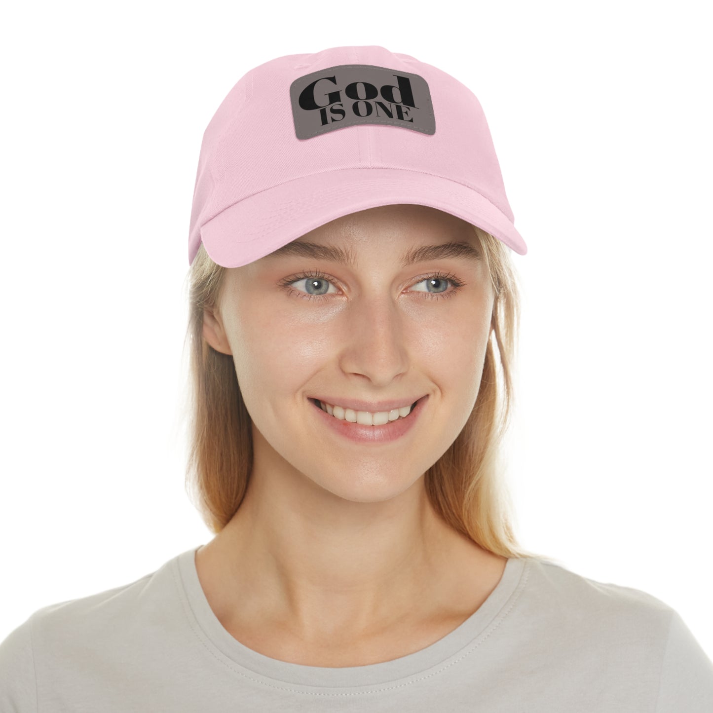 Dad Hat met lederen patch (Rectangle)  - Head wear (God is One) 10
