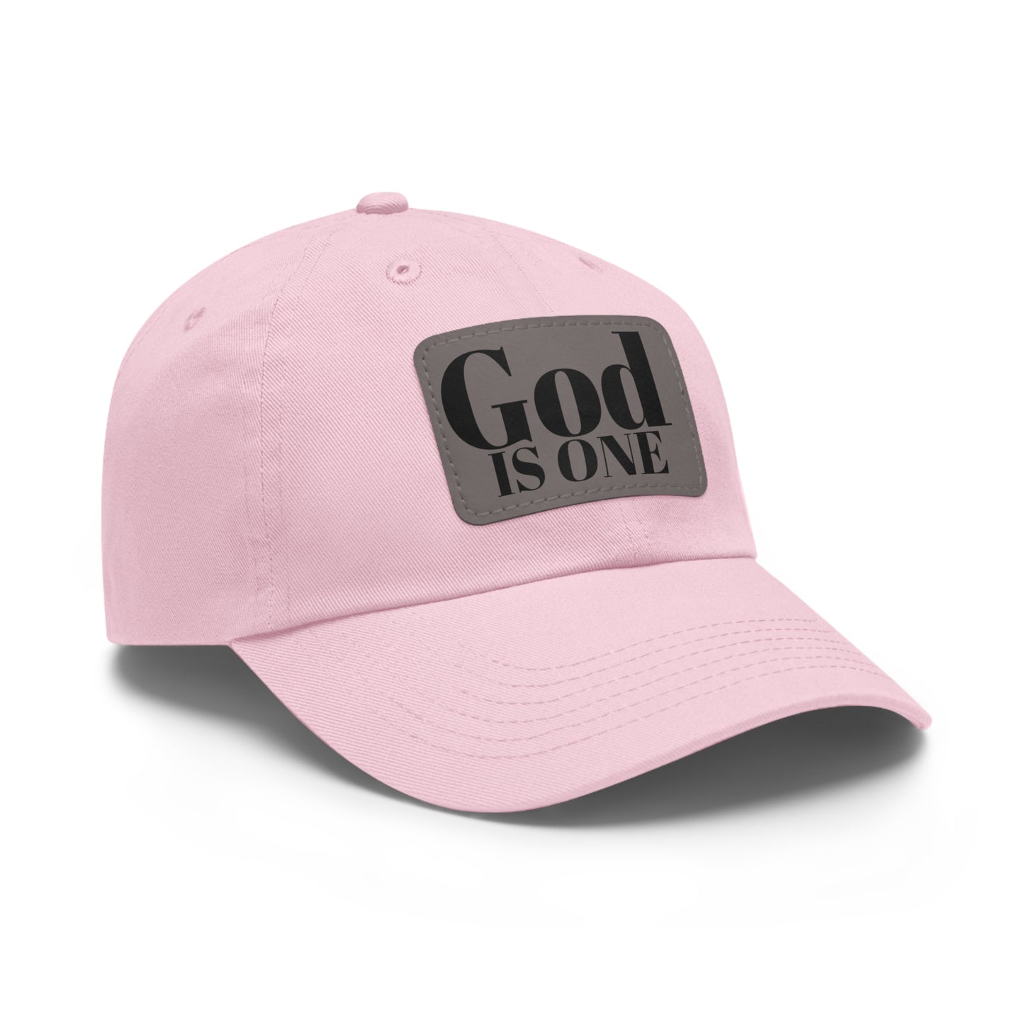 Dad Hat met lederen patch (Rectangle)  - Head wear (God is One) 10