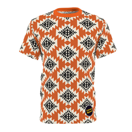 Heren & Dames Cut & Sew Tee Navajo All over print