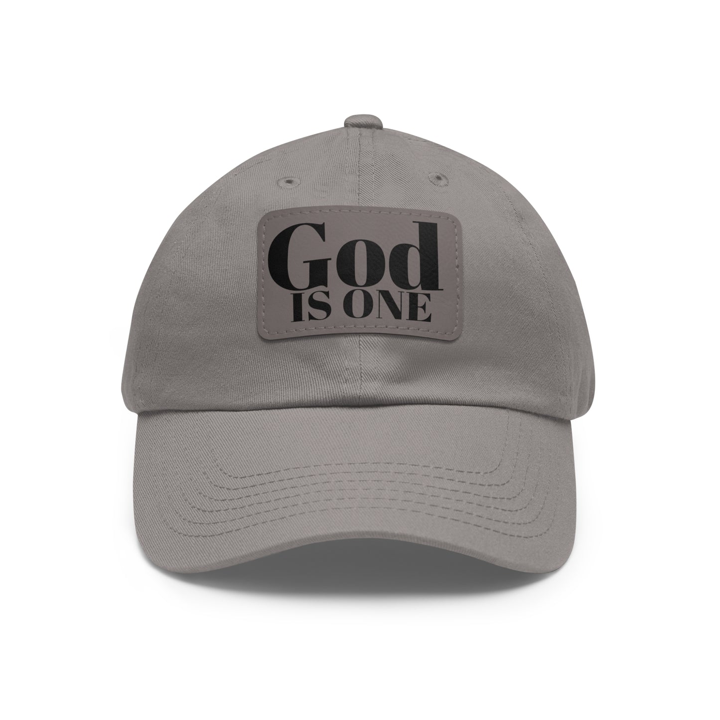 Dad Hat met lederen patch (Rectangle)  - Head wear (God is One) 10