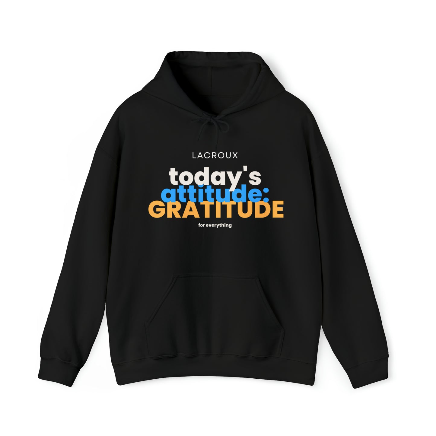 Heren & Dames Heavy Blend Wear Motivation 011 Hooded Sweatshirt 'GRATITUDE'.