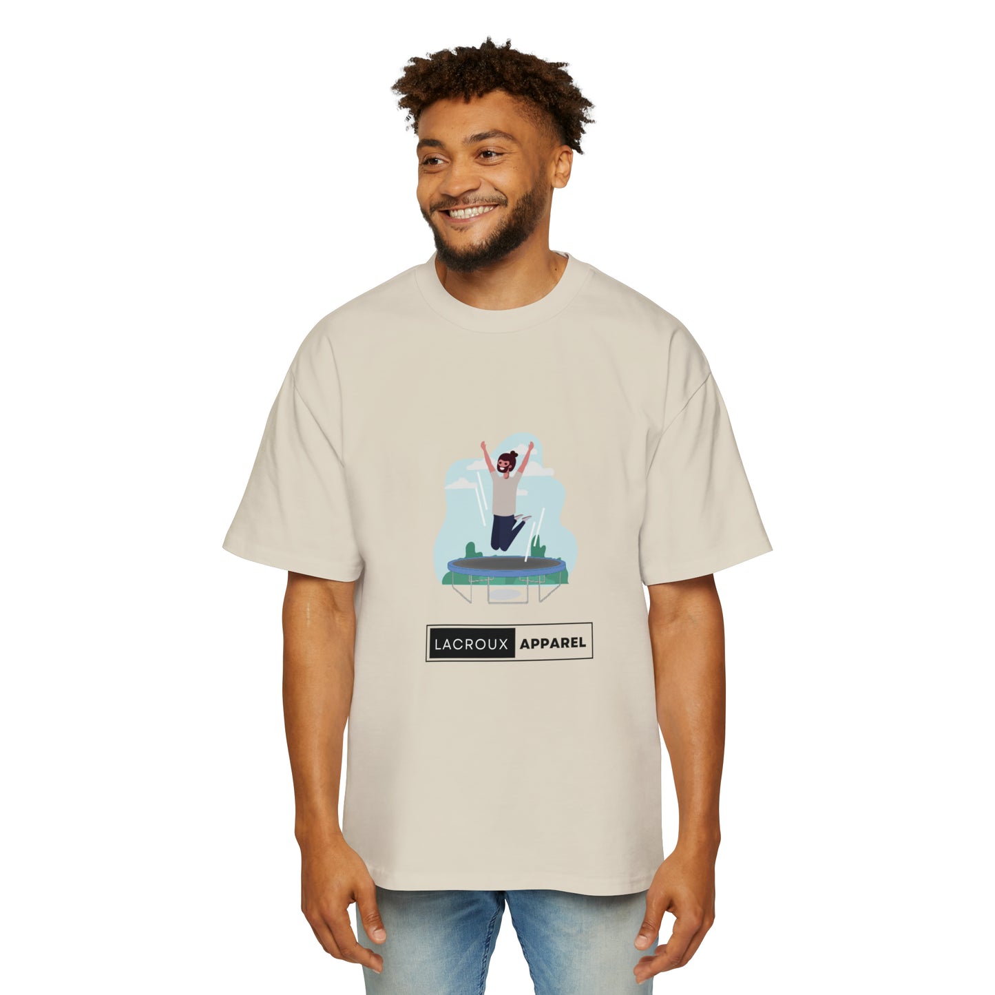Heren Heavy Oversized Tee Trampoline The Child In Me 09