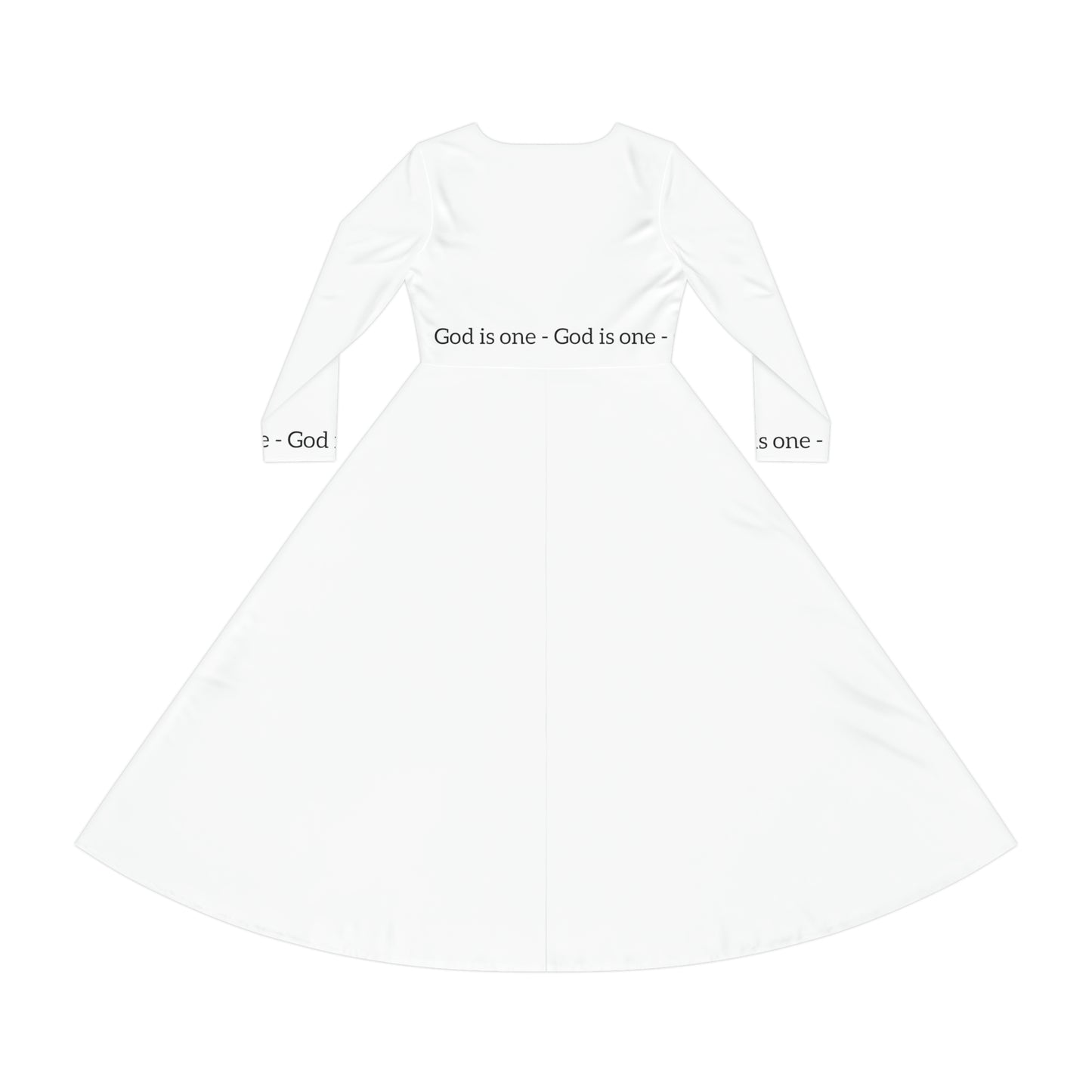 Dames Long Sleeve Dress (AOP) - Women's Dresses God Is One 05