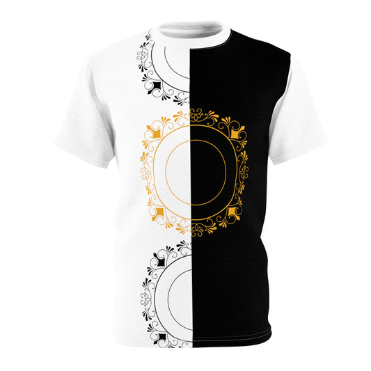 Heren & Dames Cut & Sew Tee (AOP) Logo Identity Collection