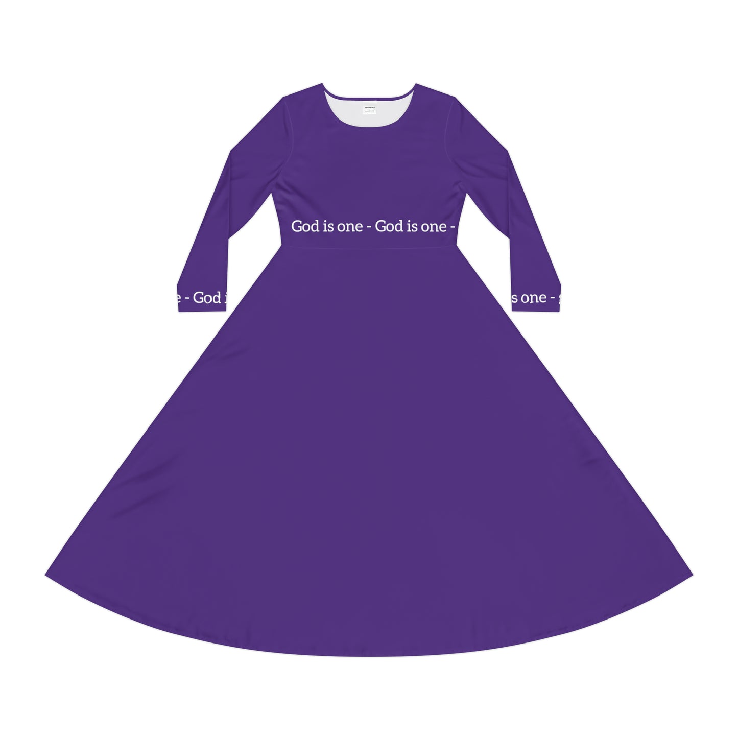 Dames Long Sleeve Dress (AOP) - Women's Dresses God Is One 07