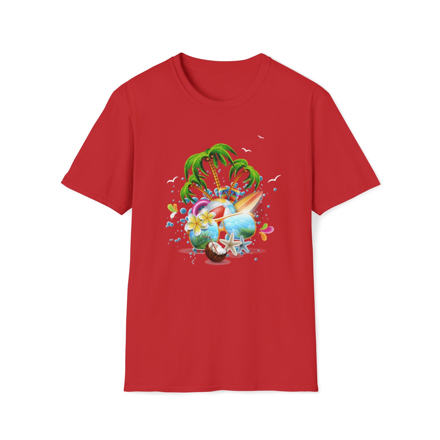 Heren & Dames Softstyle T-Shirt The Child In Me 03 Beach