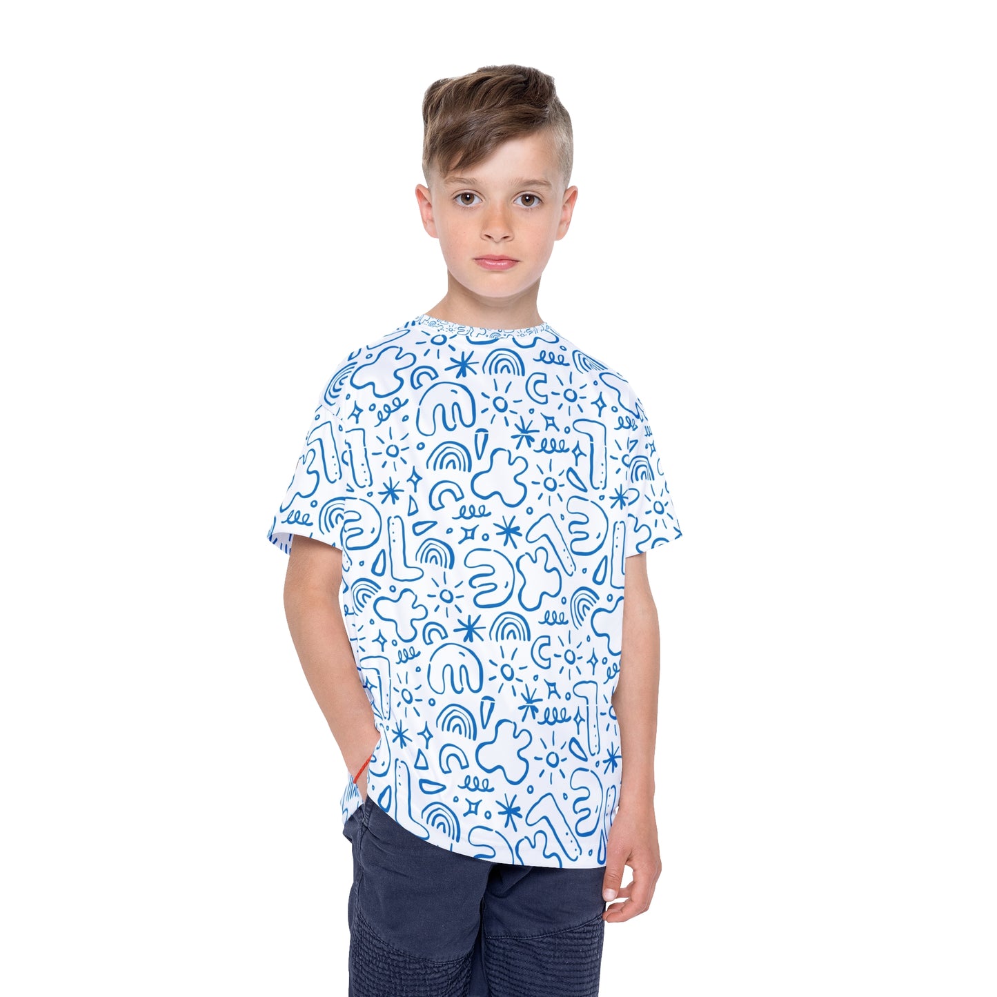 Kids Sports Jersey Doodle All over print