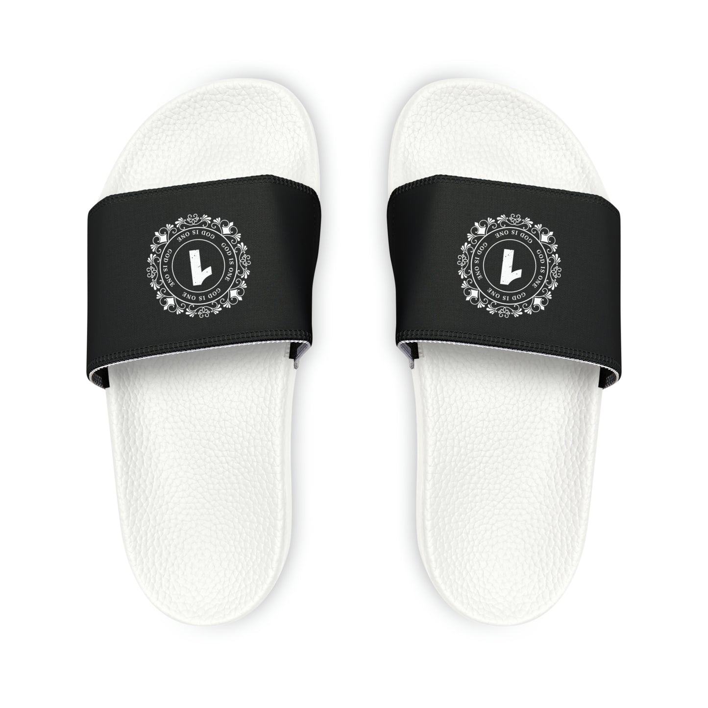 Heren & Dames PU Slide Sandals God Is One 09