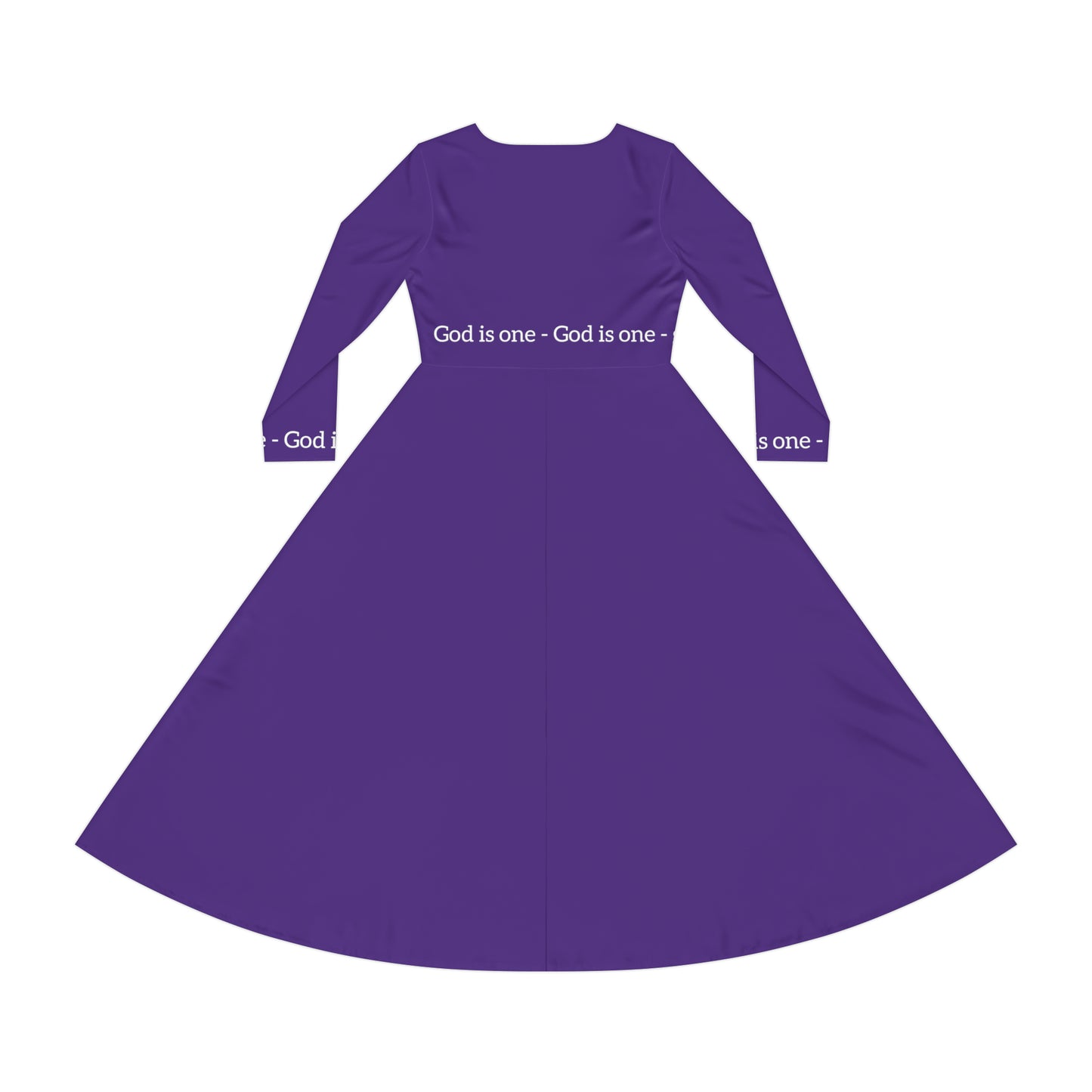 Dames Long Sleeve Dress (AOP) - Women's Dresses God Is One 07