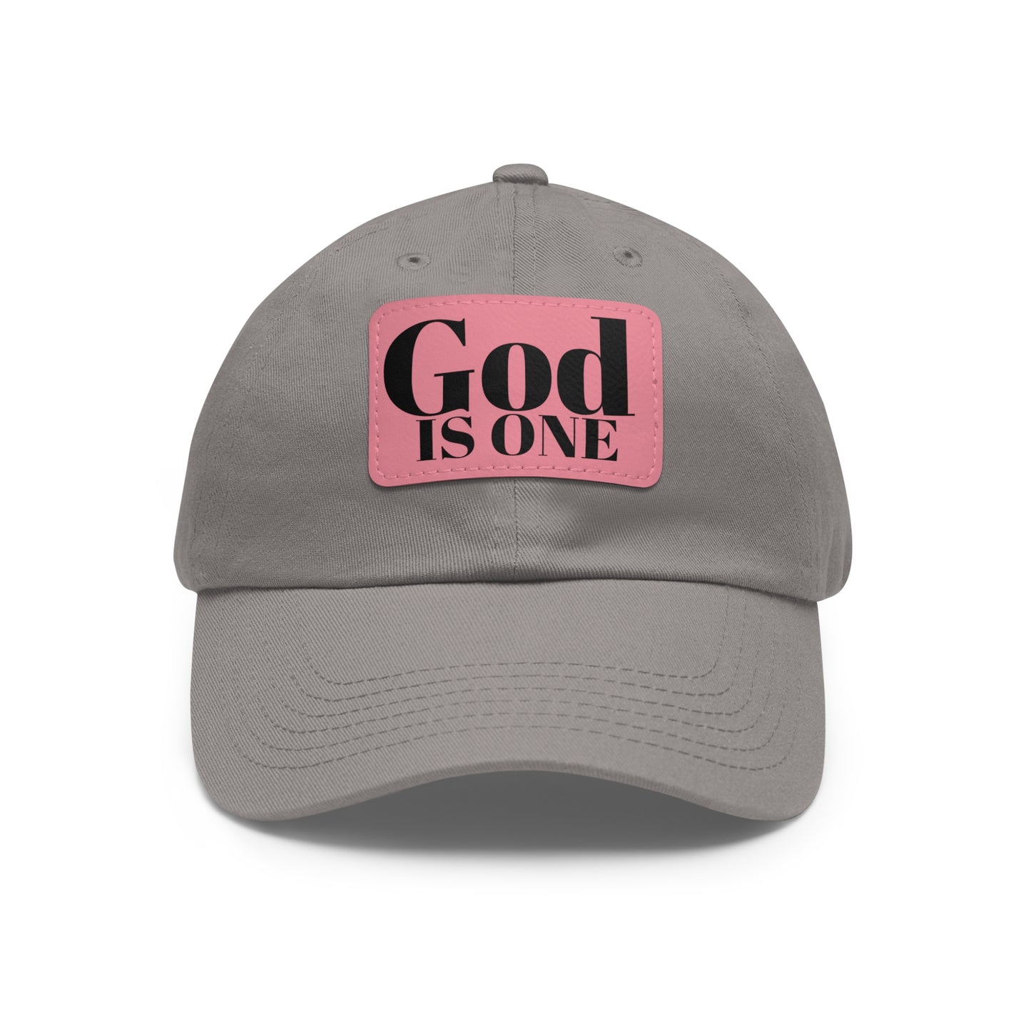Dad Hat met lederen patch (Rectangle)  - Head wear (God is One) 10