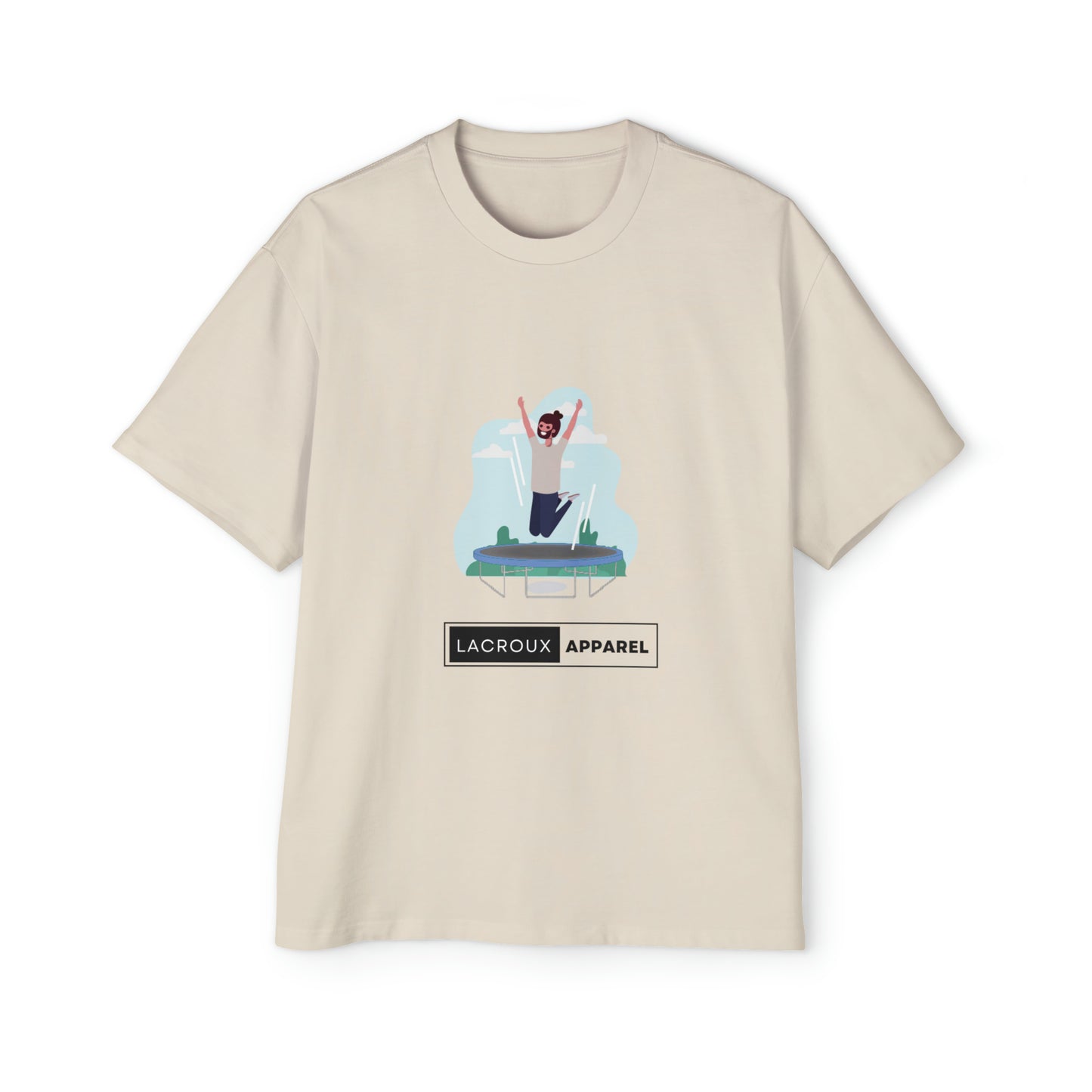 Heren Heavy Oversized Tee Trampoline The Child In Me 09