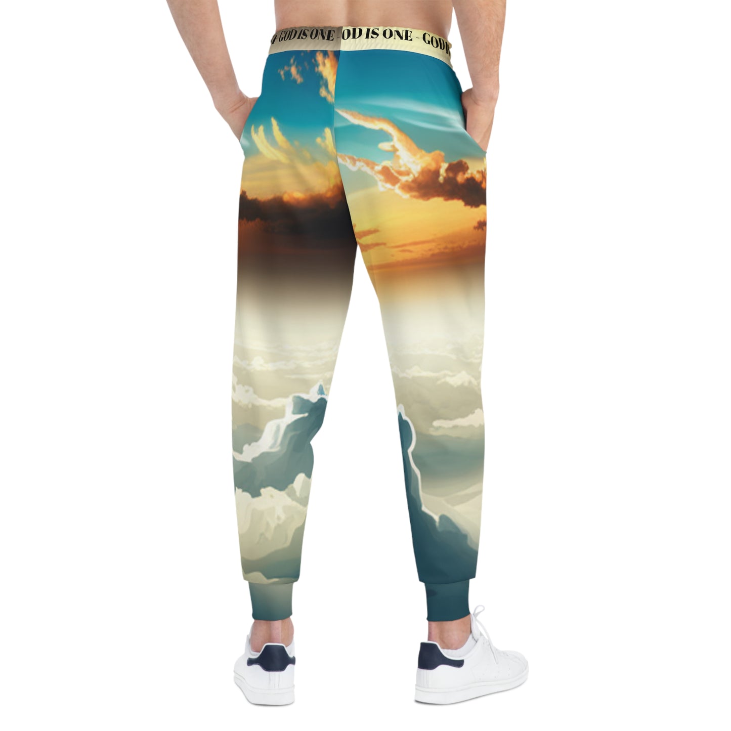 Athletic Joggers (AOP) Heren Bottoms God Is One 01
