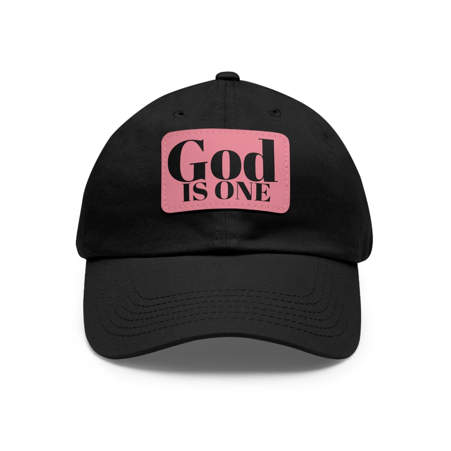 Dad Hat met lederen patch (Rectangle)  - Head wear (God is One) 10