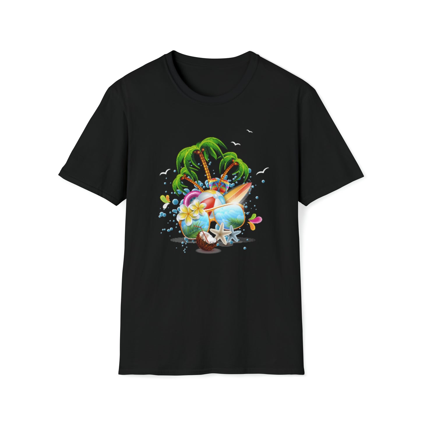Heren & Dames Softstyle T-Shirt The Child In Me 03 Beach