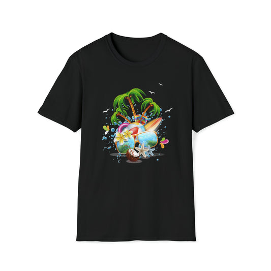 Heren & Dames Softstyle T-Shirt The Child In Me 03 Beach
