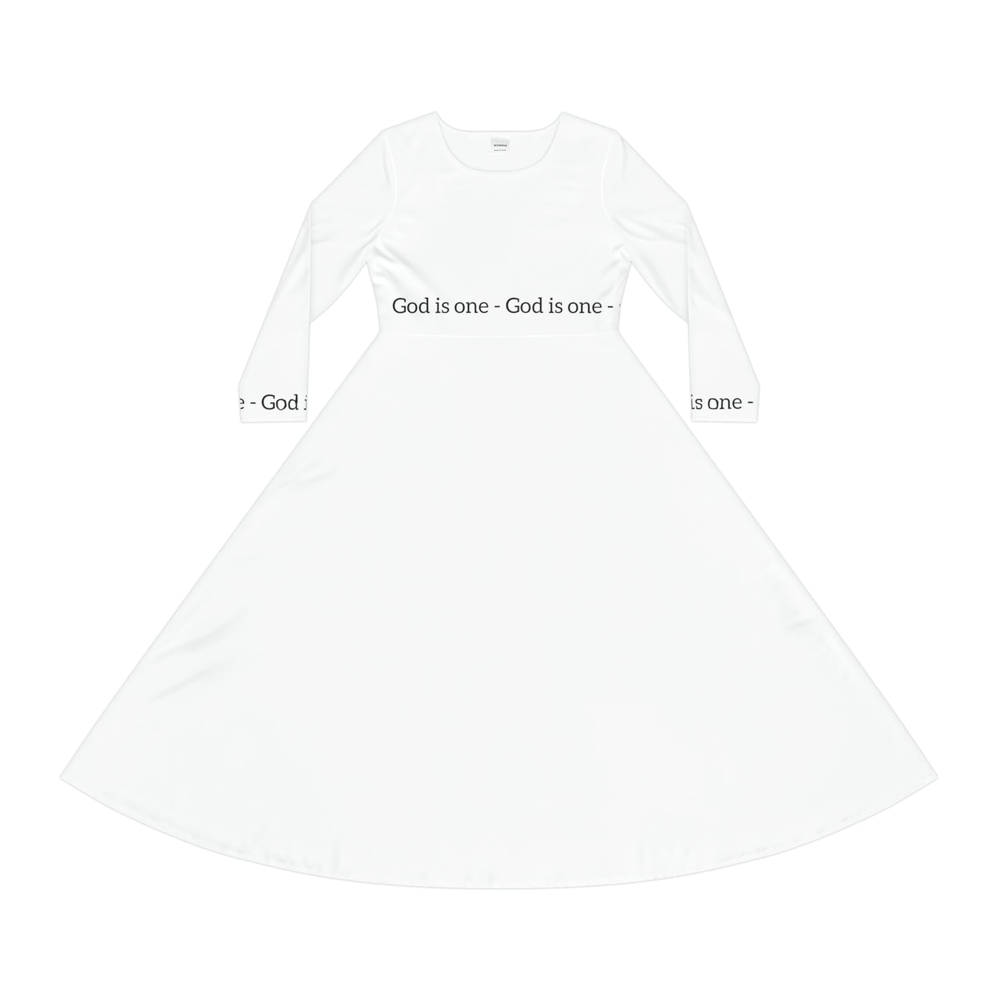 Dames Long Sleeve Dress (AOP) - Women's Dresses God Is One 05