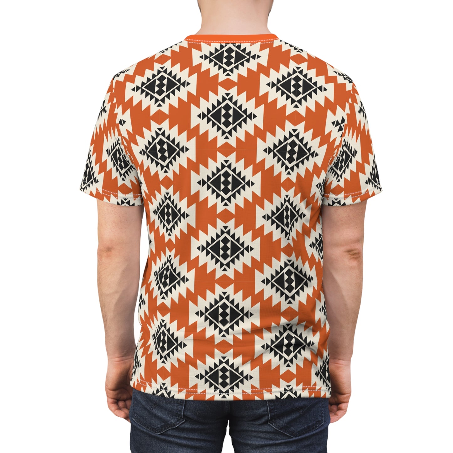 Heren & Dames Cut & Sew Tee Navajo All over print