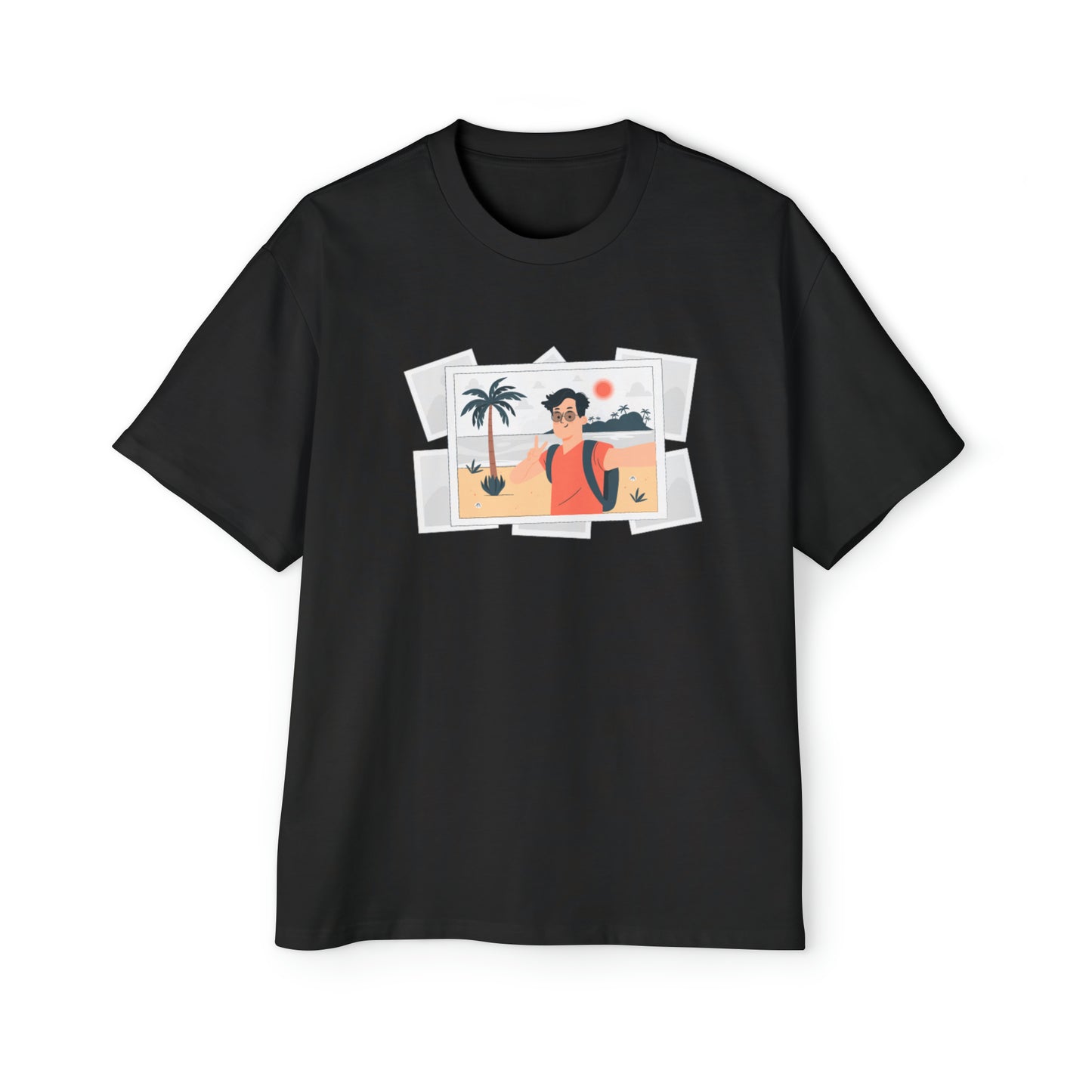 Heren Heavy Oversized Tee Selfies, The Child In me 08