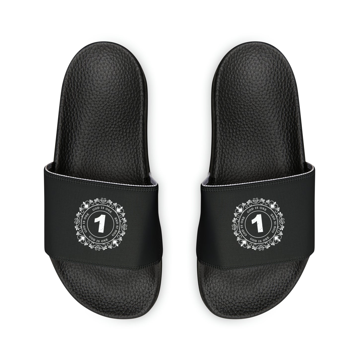 Heren & Dames PU Slide Sandals God Is One 09