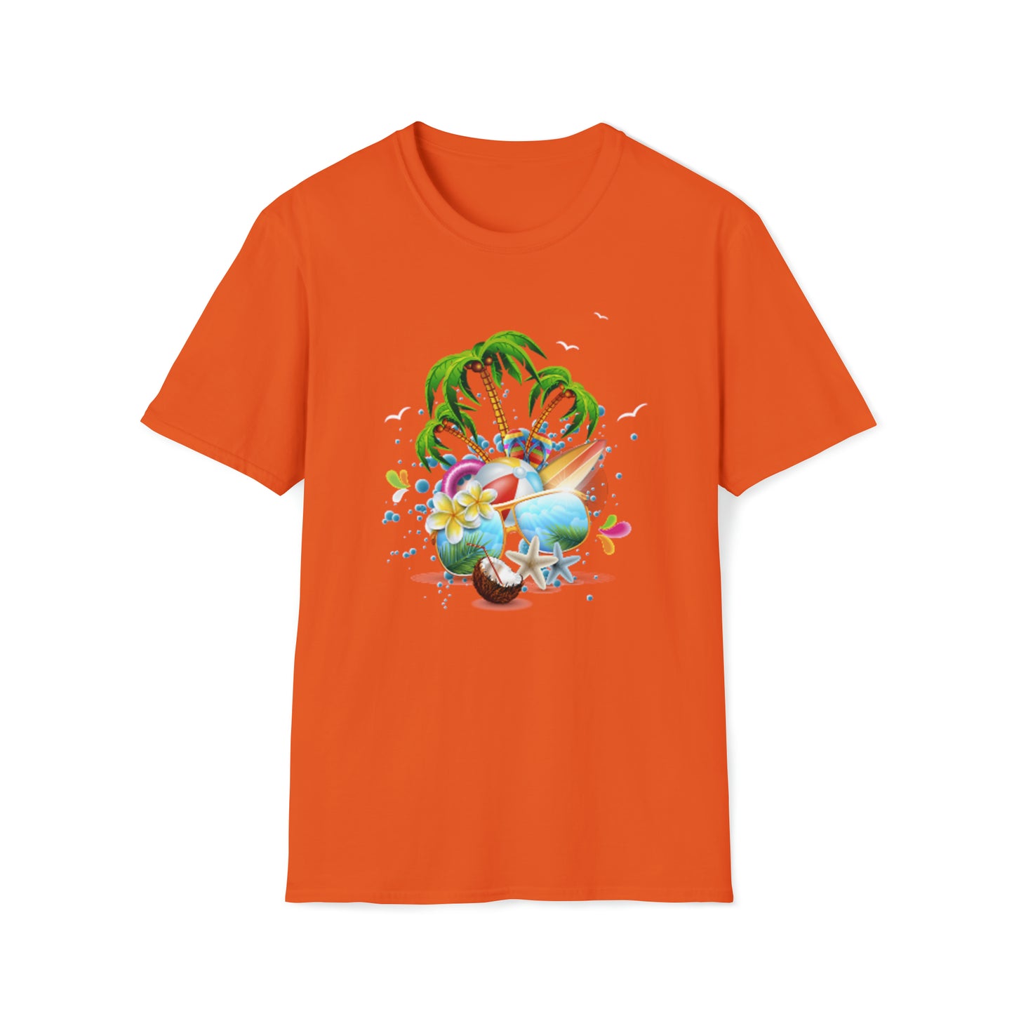 Heren & Dames Softstyle T-Shirt The Child In Me 03 Beach