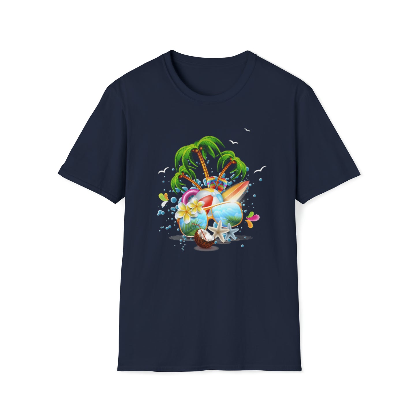 Heren & Dames Softstyle T-Shirt The Child In Me 03 Beach