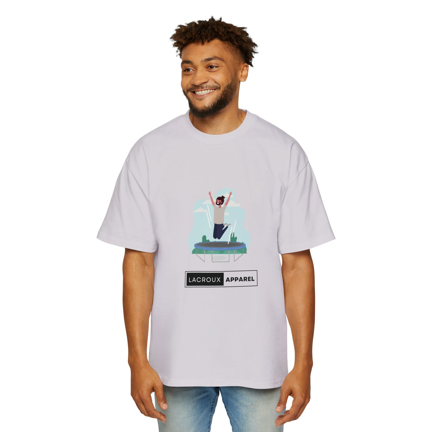 Heren Heavy Oversized Tee Trampoline The Child In Me 09