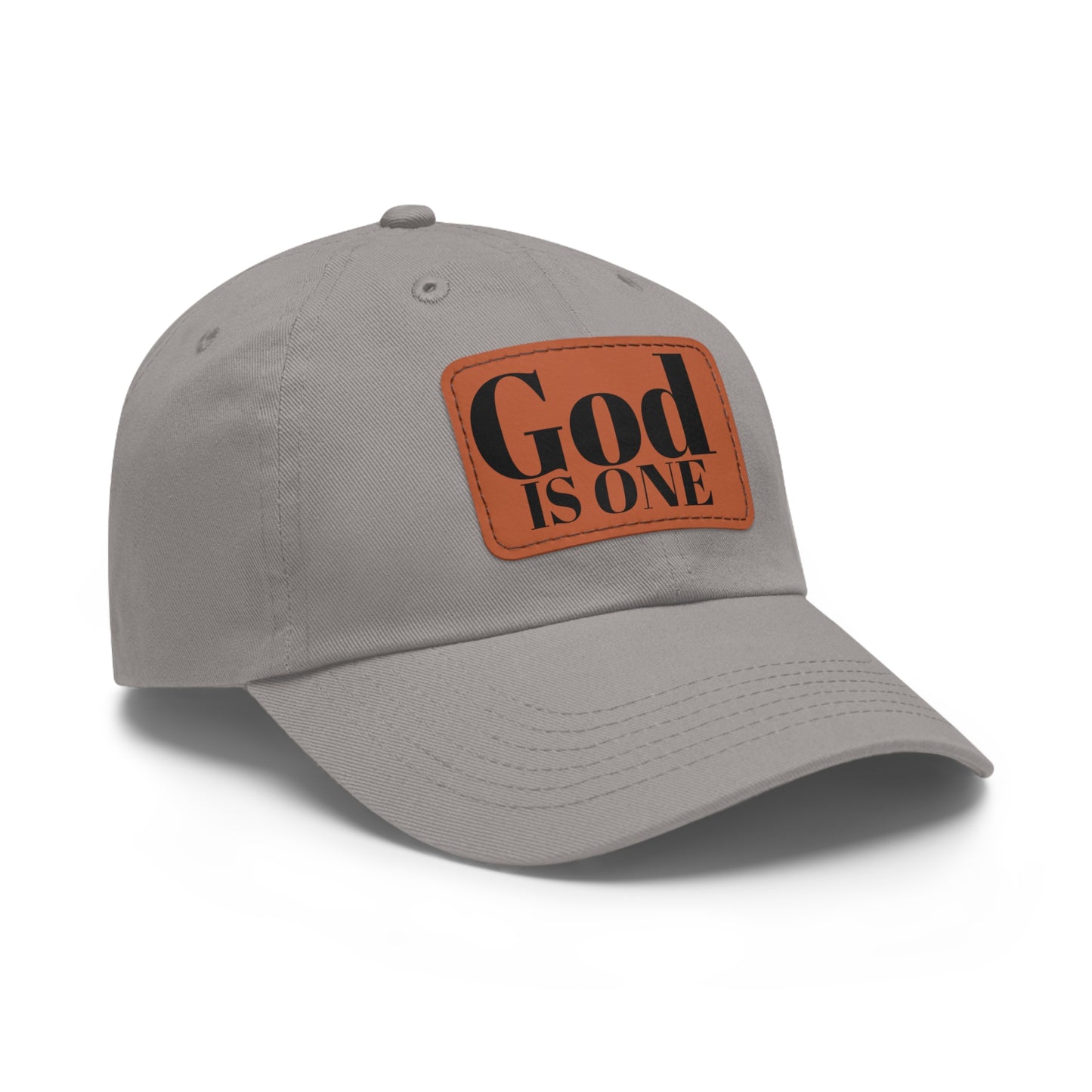Dad Hat met lederen patch (Rectangle)  - Head wear (God is One) 10