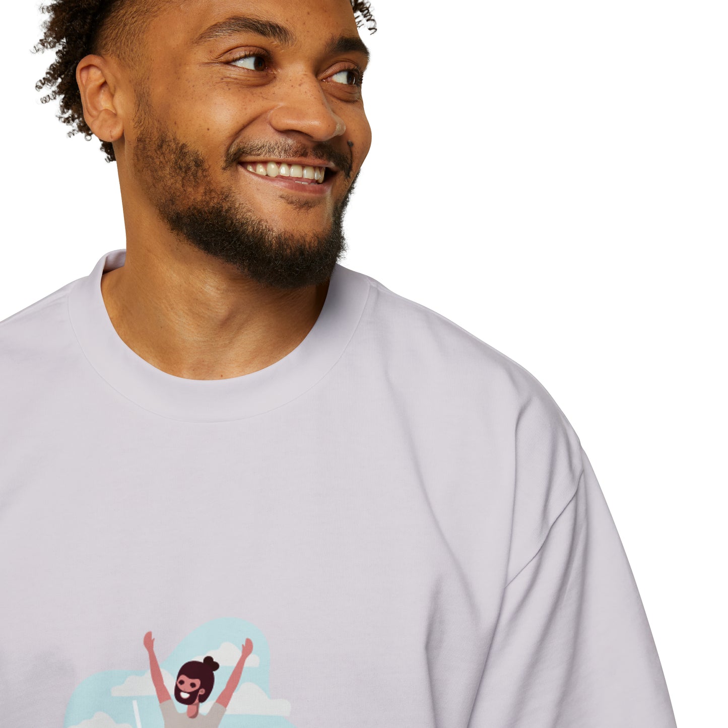 Heren Heavy Oversized Tee Trampoline The Child In Me 09