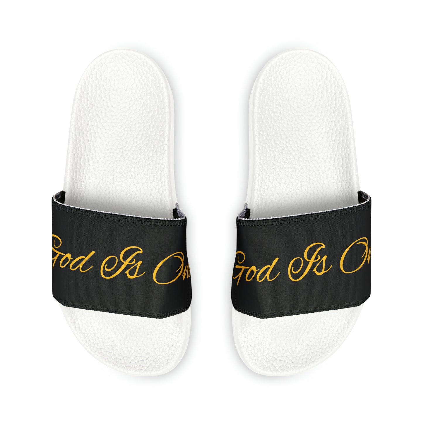 Heren & Dames PU Slide Sandals God Is One 10